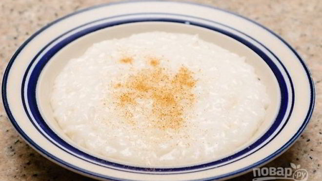 Рецепт риса с молоком