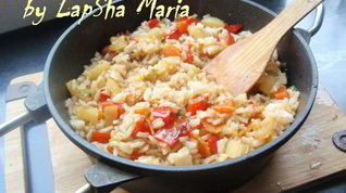 Рецепт Риса с овощами в японском стиле