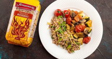 Рецепт Риса с запеченными овощами