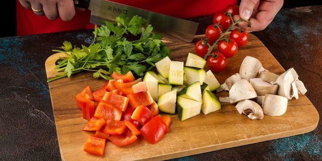 Рецепт риса с запеченными овощами