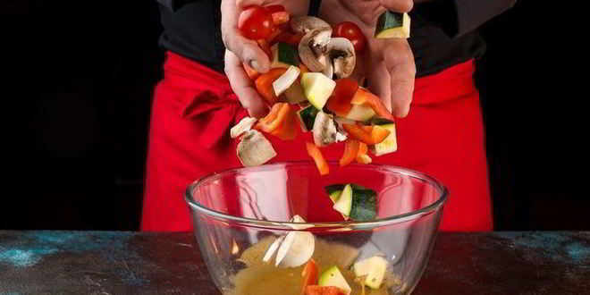 Рецепт риса с запеченными овощами