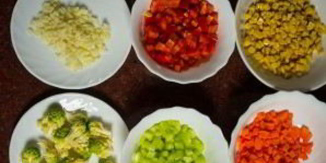 Рецепт японского риса с овощами