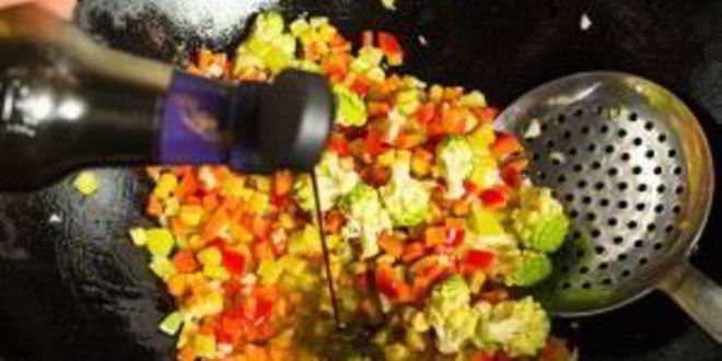 Рецепт японского риса с овощами