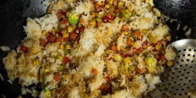 Рецепт японского риса с овощами