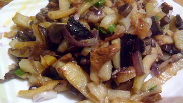 Рецепт Жареной картошечки с лесными грибочками