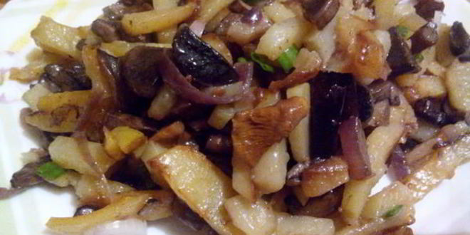 Рецепт Жареной картошечки с лесными грибочками
