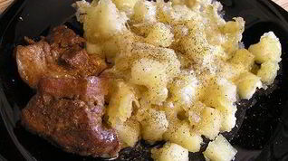 Рецепт Жареного картофеля с расплавленным сыром