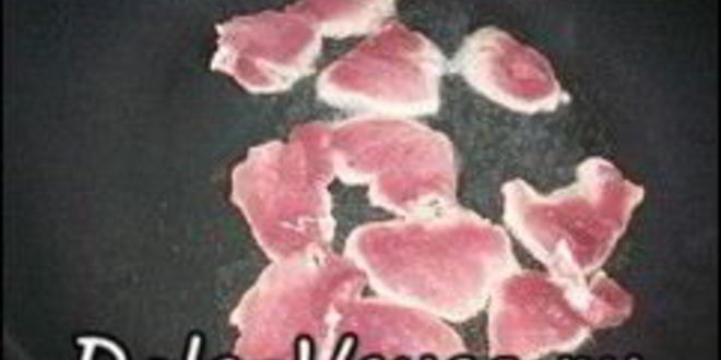 Рецепт жареного картофеля со свиной вырезкой