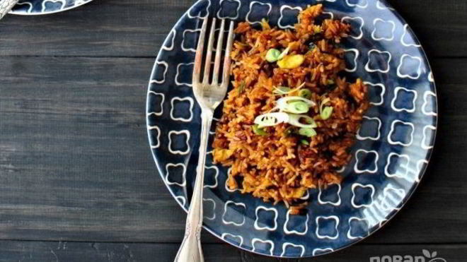 Рецепт жареного риса с соевым соусом