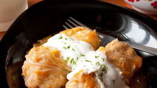 Рецепт Голубцов из курицы и пекинской капусты
