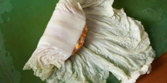 Рецепт голубцов из курицы и пекинской капусты