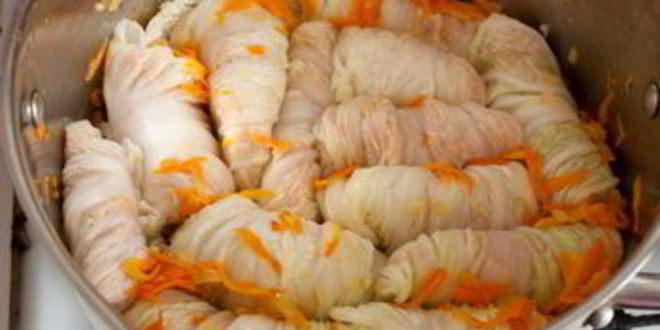 Рецепт голубцов из курицы и пекинской капусты