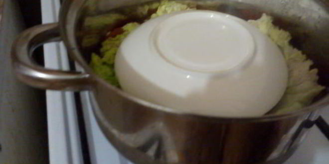 Рецепт голубцов с айвой и яблоком