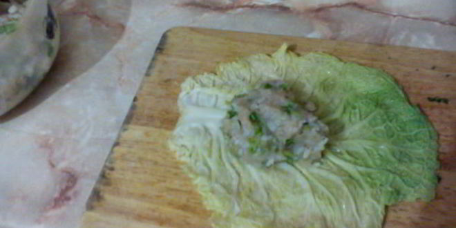 Рецепт голубцов с айвой и яблоком