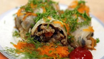 Рецепт Голубцов с грибами и перловкой в мультиварке