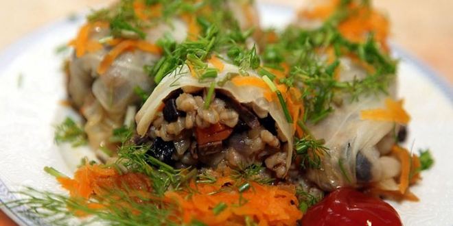 Рецепт Голубцов с грибами и перловкой в мультиварке