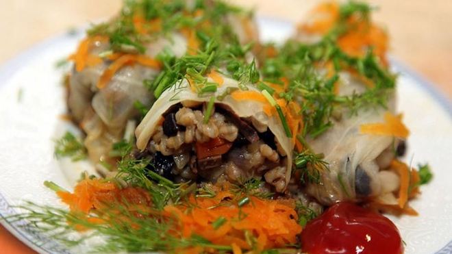 Рецепт голубцов с грибами и перловкой в мультиварке