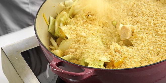 Рецепт ленивых голубцов с курицей