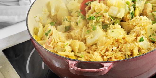 Рецепт ленивых голубцов с курицей