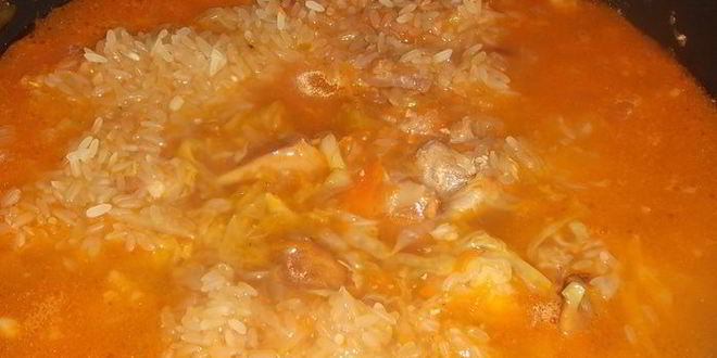 Рецепт ленивых голубцов с лисичками и гузками индейки