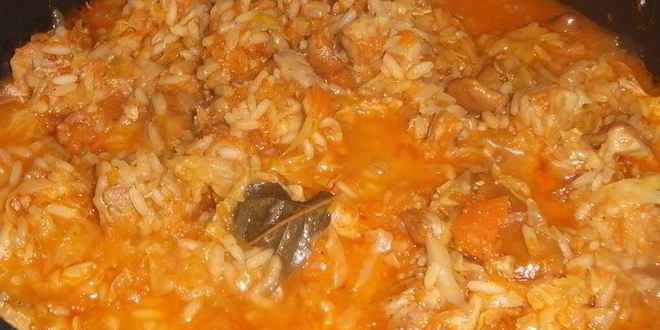 Рецепт ленивых голубцов с лисичками и гузками индейки