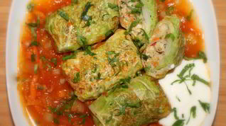 Рецепт Мини-голубцов из пекинской капусты