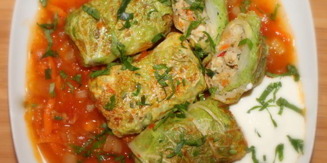 Рецепт Мини-голубцов из пекинской капусты