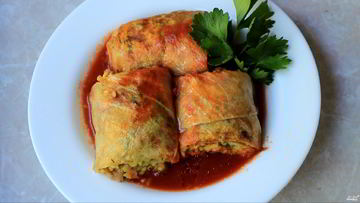 Рецепт Постных голубцов с шампиньонами