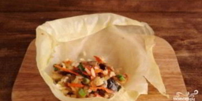 Рецепт постных голубцов с шампиньонами