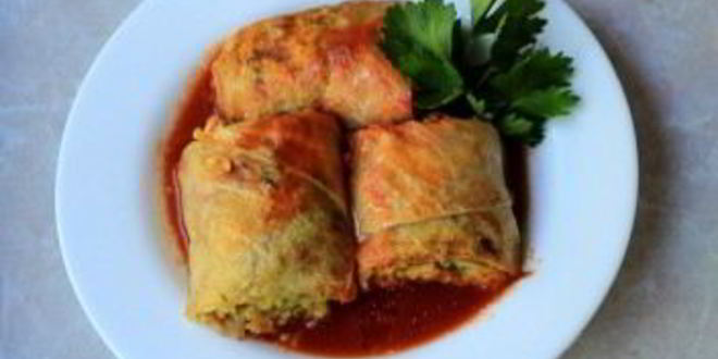 Рецепт постных голубцов с шампиньонами