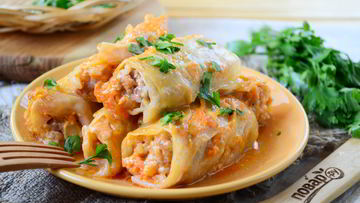 Рецепт Запеченных голубцов в сметане и кетчупе