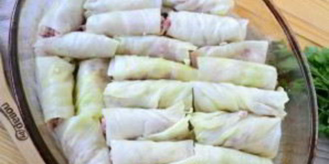 Рецепт запеченных голубцов в сметане и кетчупе