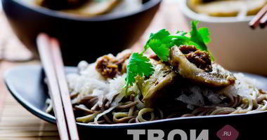 Рецепт Гречневой лапши с овощами