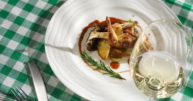 Рецепт Белых грибов с жареной перепелкой