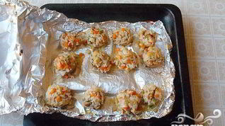 Рецепт Фаршированных шампиньонов в фольге