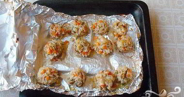 Рецепт Фаршированных шампиньонов в фольге