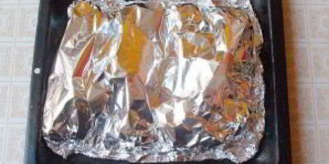 Рецепт фаршированных шампиньонов в фольге