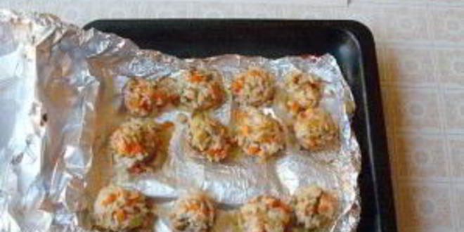 Рецепт фаршированных шампиньонов в фольге