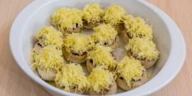 Рецепт фаршированных шампиньонов