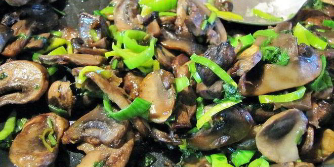 Рецепт грибочков жареных с имбирем и кунжутом