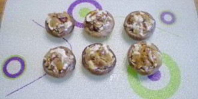 Рецепт грибов фаршированных в духовке