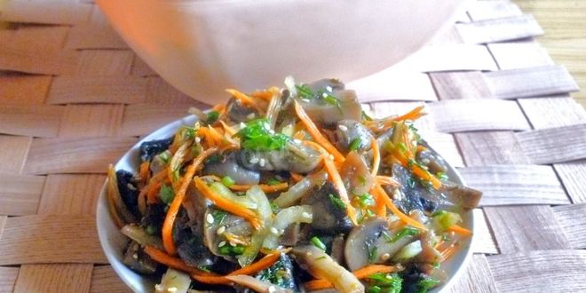 Рецепт грибов по-корейски