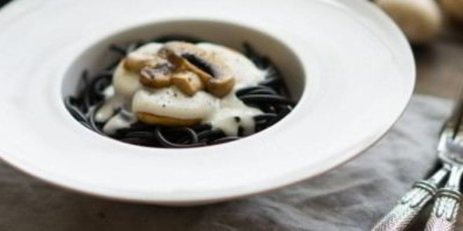 Рецепт грибов под белым соусом