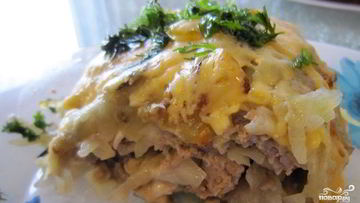 Рецепт Грибов с фаршем и картошкой