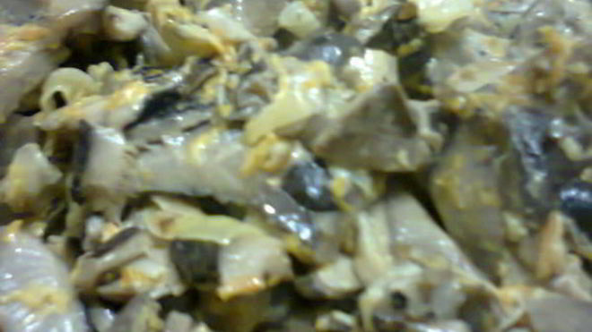 Рецепт грибов в сметане