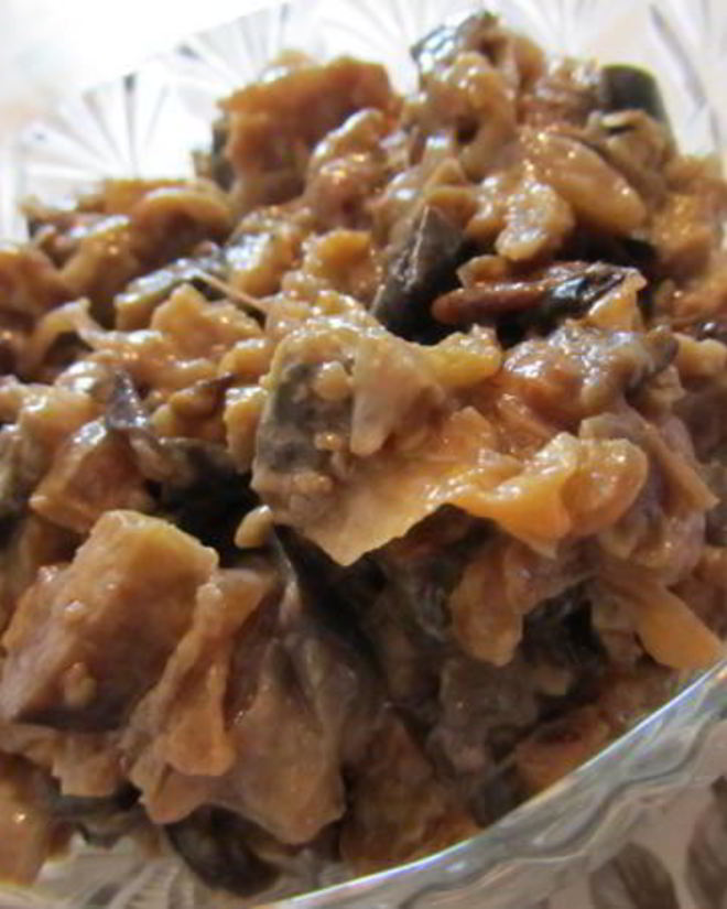 Рецепт грибов в сметане