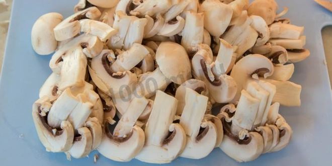 Рецепт мороженных шампиньонов