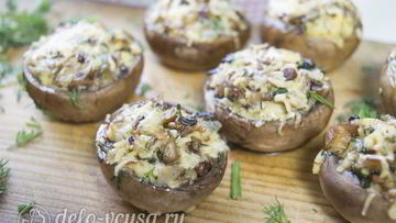 Рецепт Шампиньонов фаршированных сыром