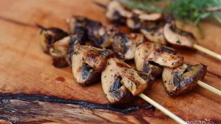 Рецепт Шампиньонов на костре