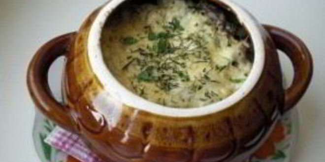 Рецепт шампиньонов с картошкой в горшочках